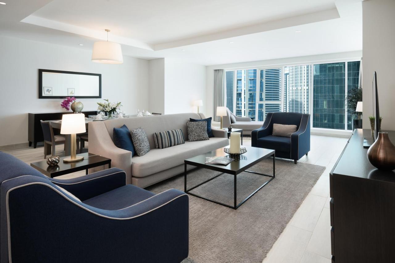 Centara West Bay Hotel & Residences Dauhá Exteriér fotografie Living room